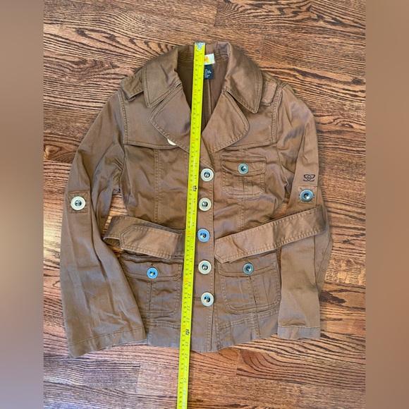 Carmel Ezekiel Spring Jacket with metal buttons and tie belt. Size M. - Picture 9 of 11